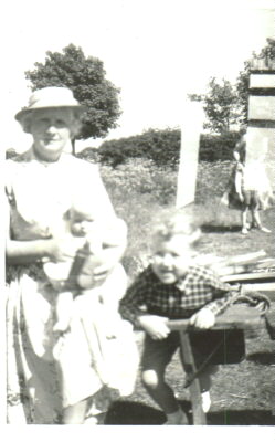 Nannie Paterson with Robert Steel on right