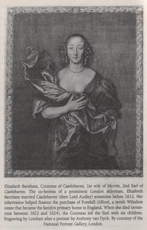 Picture of Elizabeth Barnham, wife of Mervyn Touchet
